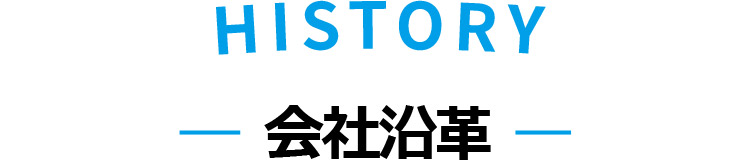 History 会社沿革